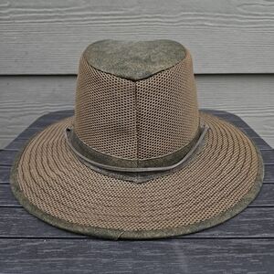 Henschel Men's Polycotton Packable Mesh Breezer Safari Outback Hat Brown Size XL